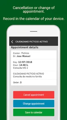 Citas Andalucía android App screenshot 0